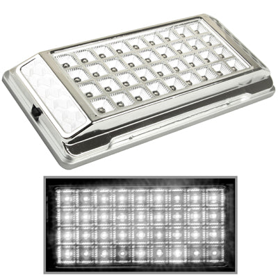 White Interior 36 LED Roof Light for Vehicle (DC 12V)(Silver) by buy2fix