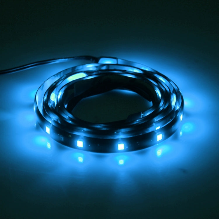 10 PCS 30cm 15 LED Waterproof Flexible Car Strip Light, DC 12V(Ice Blue Light) - Decorative Lights by buy2fix | Online Shopping UK | buy2fix