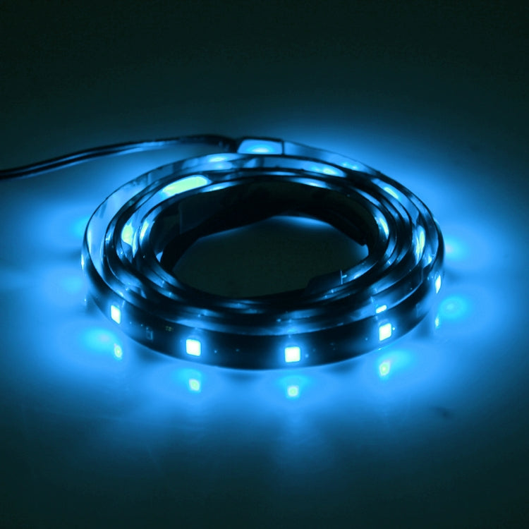 10 PCS 30cm 15 LED Waterproof Flexible Car Strip Light, DC 12V(Ice Blue Light) - Decorative Lights by buy2fix | Online Shopping UK | buy2fix