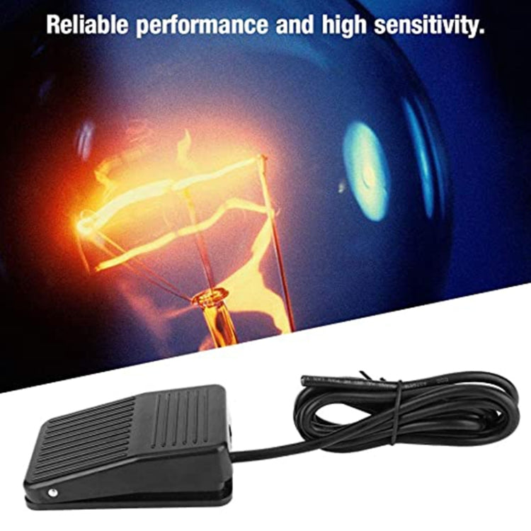 TFS-01 AC 250V 10A Anti-slip Plastic Case Foot Control Pedal Switch, Cable Length: 1m(Black) - Door Window Alarm by buy2fix | Online Shopping UK | buy2fix