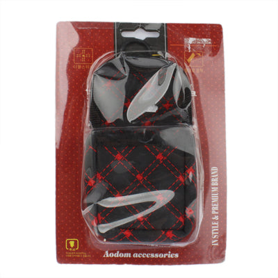 PU Leather Multifunctional Car Storage Pouch / Cell Phone Pocket (Red) by buy2fix