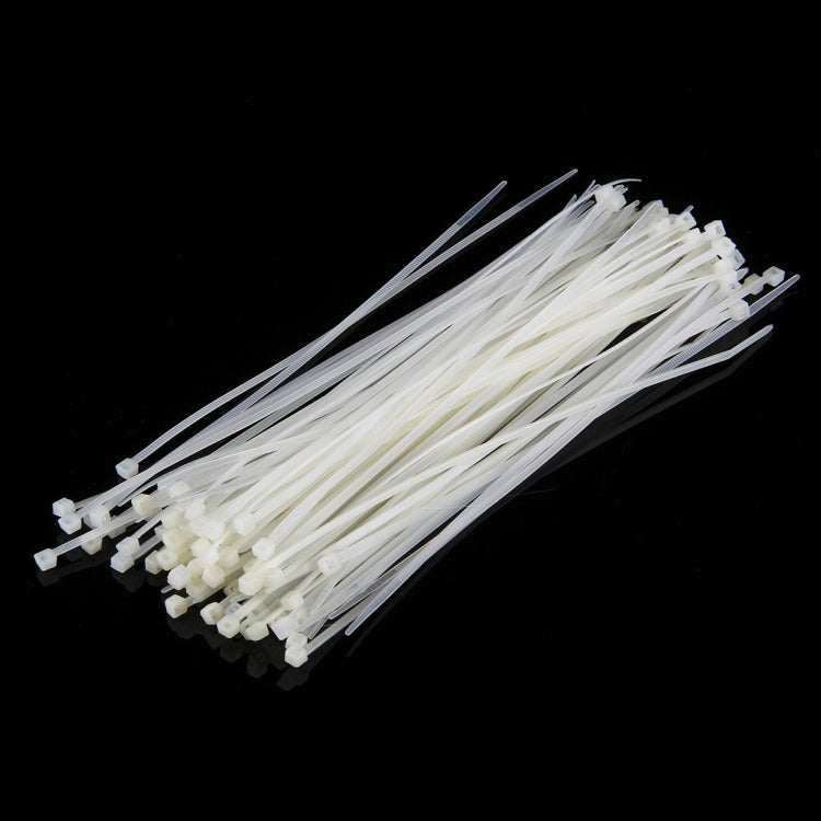 500 PCS 3 x 150mm Self-Locking Nylon Cable Wire Zip Ties(White) - Booster Cable & Clip by buy2fix | Online Shopping UK | buy2fix