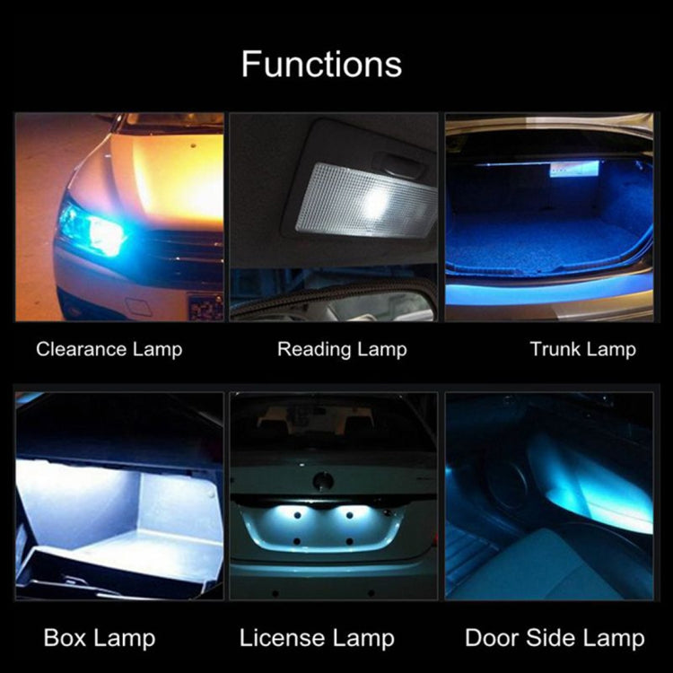 2PCS T10 3W 450LM White Light 15 LED 4014 SMD LED Decode Error-Free Canbus Car Clearance Lamp,DC12V by buy2fix