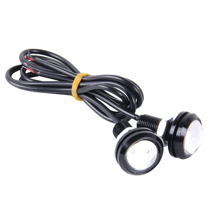 2 PCS 2x 3W Waterproof Eagle Eye light White LED Light for Vehicles, Cable Length: 60cm(Blue Light) - In Car by buy2fix | Online Shopping UK | buy2fix