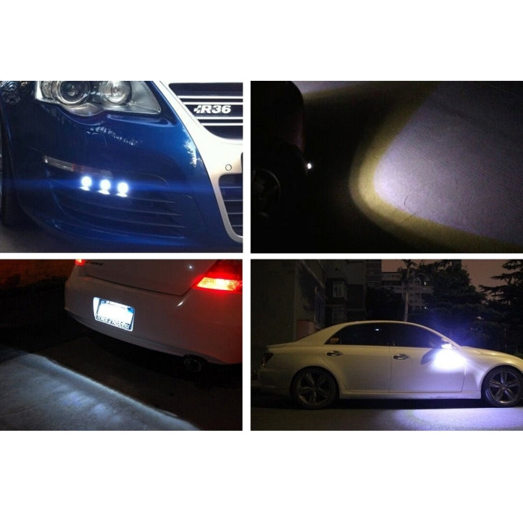 2 PCS 2x 3W 120LM Waterproof Eagle Eye light White LED Light for Vehicles, Cable Length: 60cm(Black) - Eagle Eye Lamps by buy2fix | Online Shopping UK | buy2fix