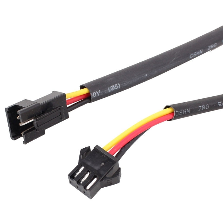 2 PCS 3W 180LM 6500K 597-577nm White + Yellow Wired LED Tube Daytime Running Light DRL Steering Lamp, DC12V, Lamp Length:30cm - In Car by buy2fix | Online Shopping UK | buy2fix