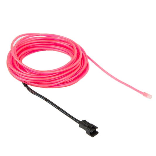 Waterproof Round Flexible Car Strip Light with Driver for Car Decoration, Length: 5m(Pink) by buy2fix