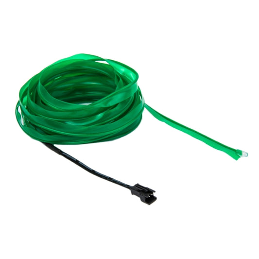 EL Cold Green Light Waterproof Flat Flexible Car Strip Light with Driver for Car Decoration, Length: 5m(Green) by buy2fix