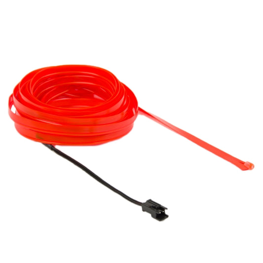EL Cold Red Light Waterproof Flat Flexible Car Strip Light with Driver for Car Decoration, Length: 5m(Red) by buy2fix