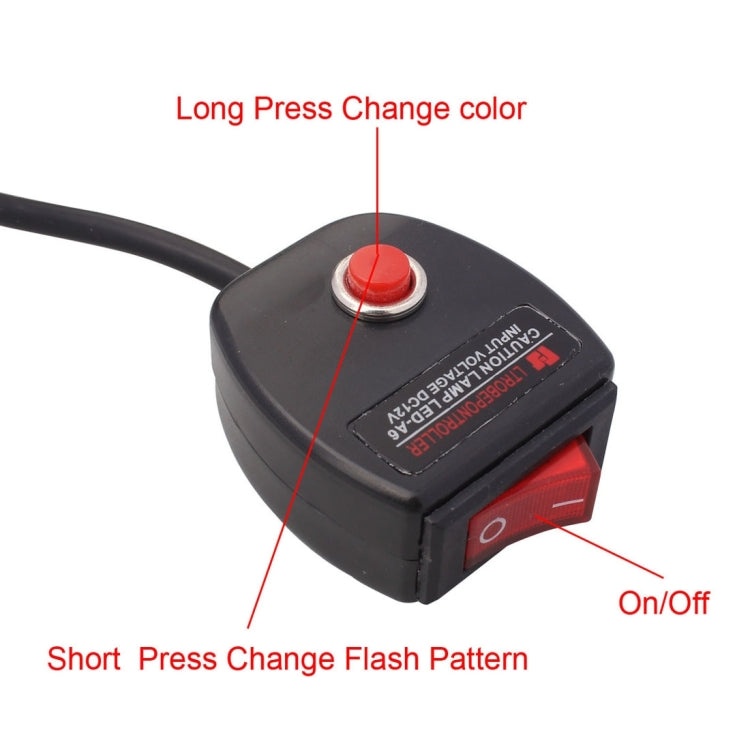 2 PCS 6 inch 6 LED 2 x 18W Car Flash Warning Light Red + Blue Change White Waterproof Emergency Light, DC 12V - In Car by buy2fix | Online Shopping UK | buy2fix