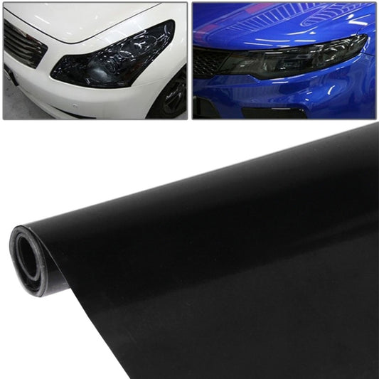 Protective Decoration Bright Surface Car Light Membrane /Lamp Sticker, Size: 195cm x 30cm (Matte Black) by buy2fix