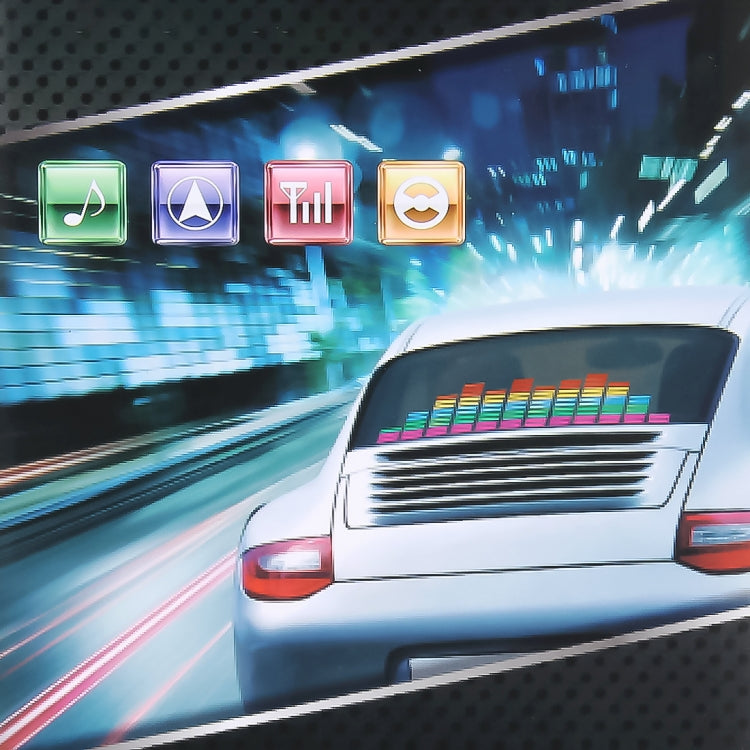 5 Colors Music Active EL Car Sticker Equalizer with Car Charger, Size: 90cm x 10cm - Decorative Lights by buy2fix | Online Shopping UK | buy2fix