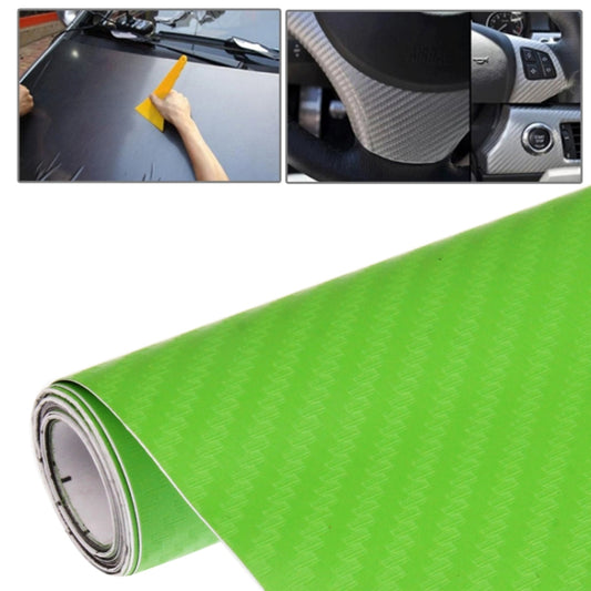 Car Decorative 3D Carbon Fiber PVC Sticker, Size: 127cm x 50cm(Green) by buy2fix