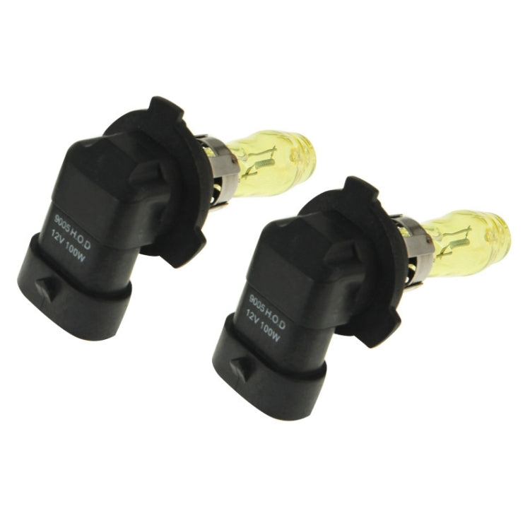 2 X 9005 HOD Halogen Bulbs 12V 100W 2400 LM 3500K Yellow Light Headlights - Halogen Lights by buy2fix | Online Shopping UK | buy2fix