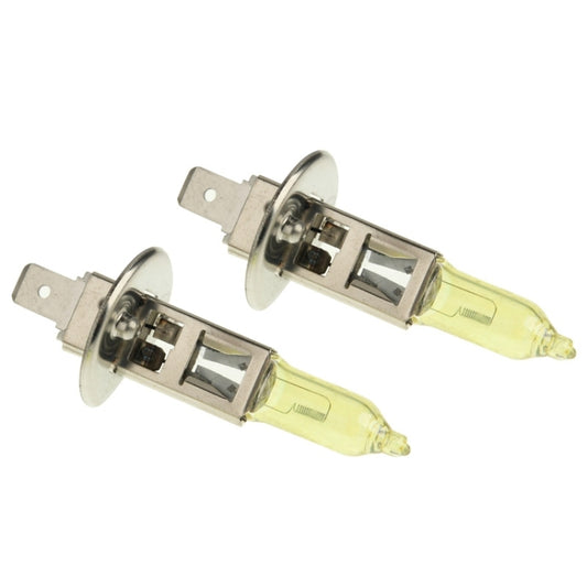 2 X H1 HOD Halogen Bulbs 12V 100W 2400 LM 3500K Yellow Light Headlights by buy2fix