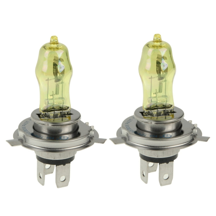 2 X H4 HOD Halogen Bulbs 12V 100W 2400 LM 3500K Yellow Light Headlights - Halogen Lights by buy2fix | Online Shopping UK | buy2fix