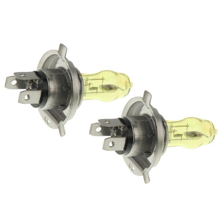 2 X H4 HOD Halogen Bulbs 12V 100W 2400 LM 3500K Yellow Light Headlights - Halogen Lights by buy2fix | Online Shopping UK | buy2fix