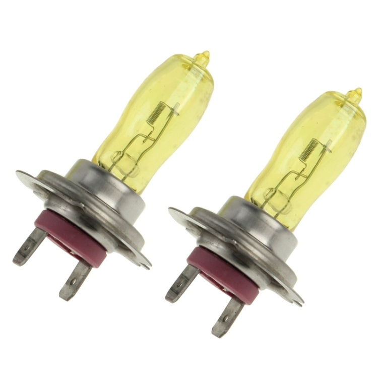 2 X H7 HOD Halogen Bulbs 12V 100W 2400 LM 3500K Yellow Light Headlights - Halogen Lights by buy2fix | Online Shopping UK | buy2fix