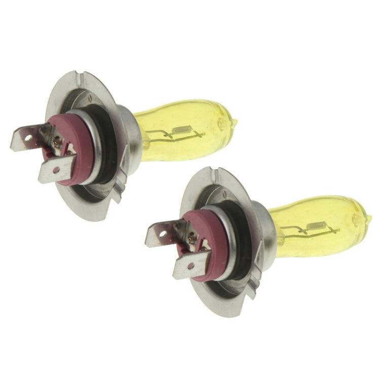 2 X H7 HOD Halogen Bulbs 12V 100W 2400 LM 3500K Yellow Light Headlights - Halogen Lights by buy2fix | Online Shopping UK | buy2fix