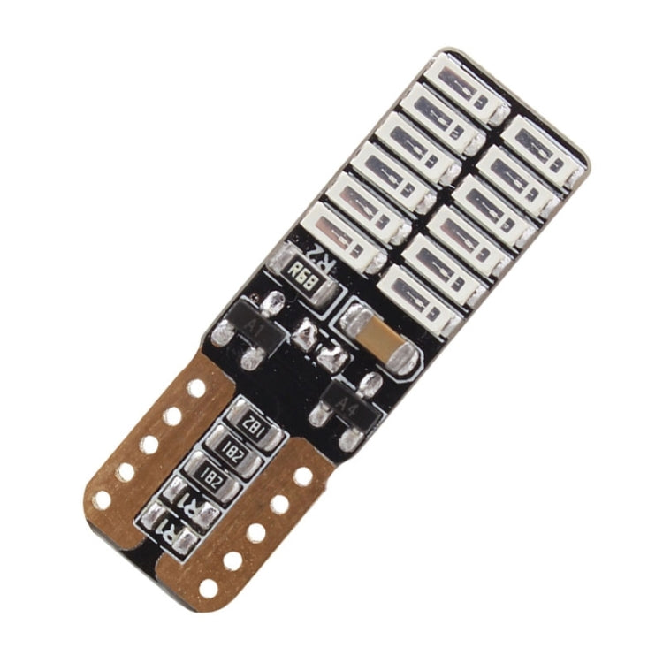 2 PCS T10 4.8W 720LM Yellow Light 24 SMD 4014 LED Error-Free Canbus Car Clearance Lights Lamp, DC 12V - Clearance Lights by buy2fix | Online Shopping UK | buy2fix
