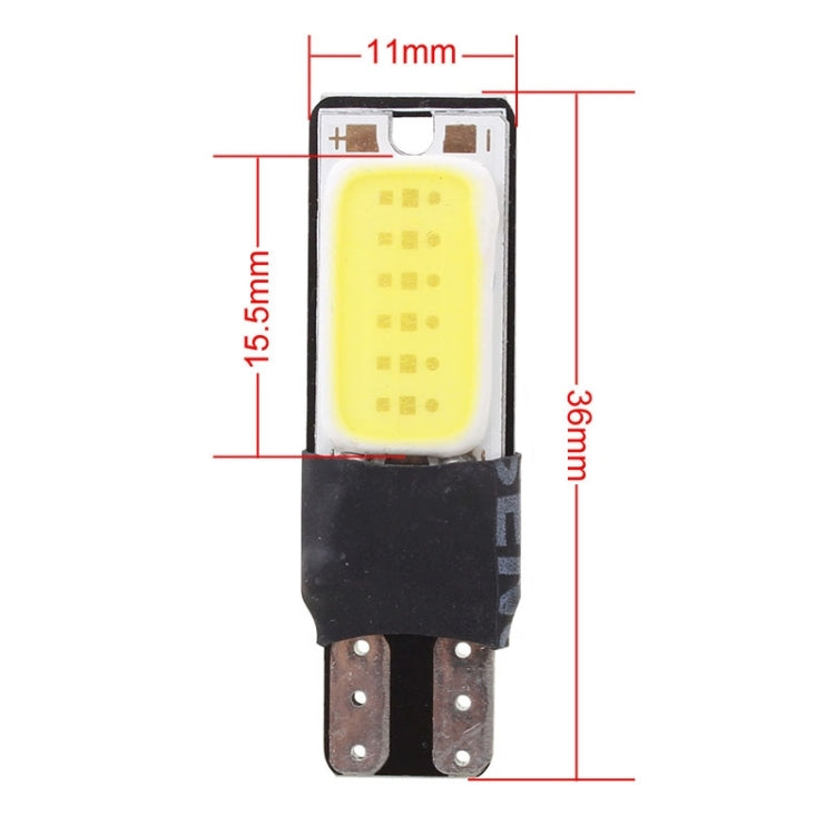 2 PCS T10 6W 180LM White Light Double-Faced 2 COB LED Decode Canbus Error-Free Car Clearnce Reading Lamp, DC 12V - Clearance Lights by buy2fix | Online Shopping UK | buy2fix