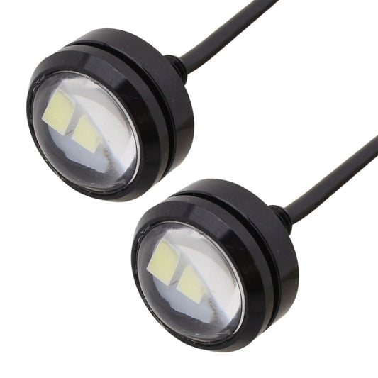 2 PCS 22.5mm 1.5W 150LM White Light 3 LED SMD 5630 Spotlight Eagle Eye Light Daytime Running Light for Vehicles by buy2fix