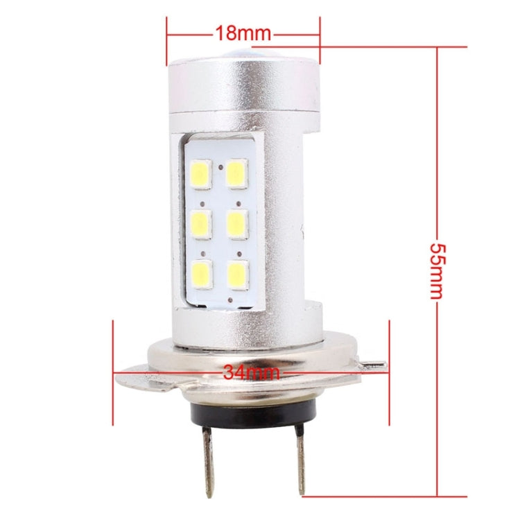 2 PCS H7 4.2W 630LM White Light 21 LED 2835 SMD Car Front Fog Light Lamp Bulb, DC 12V - Fog / Driving Lights by buy2fix | Online Shopping UK | buy2fix