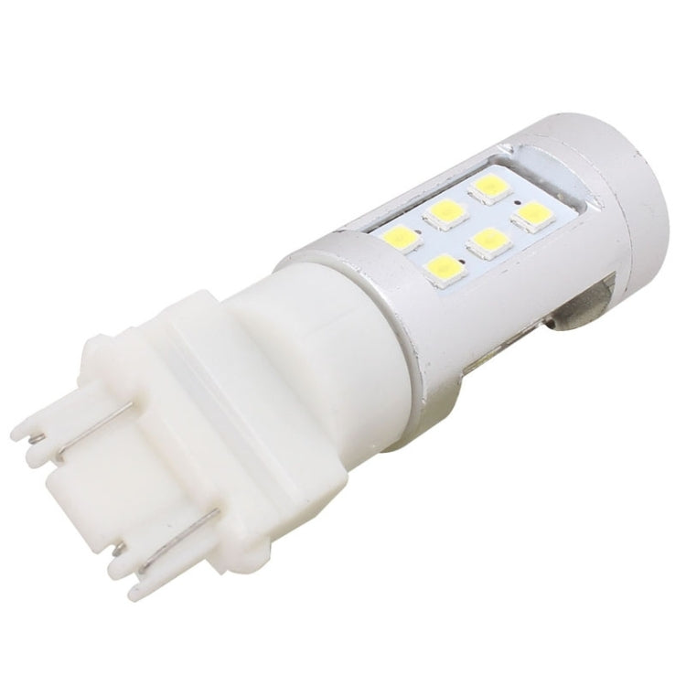 2 PCS T25 4.2W 630LM White Light Dual Wires 21 LED 2835 SMD Car Brake Light Daytime Running Light Bulb, DC 12V - Brake Lights by buy2fix | Online Shopping UK | buy2fix