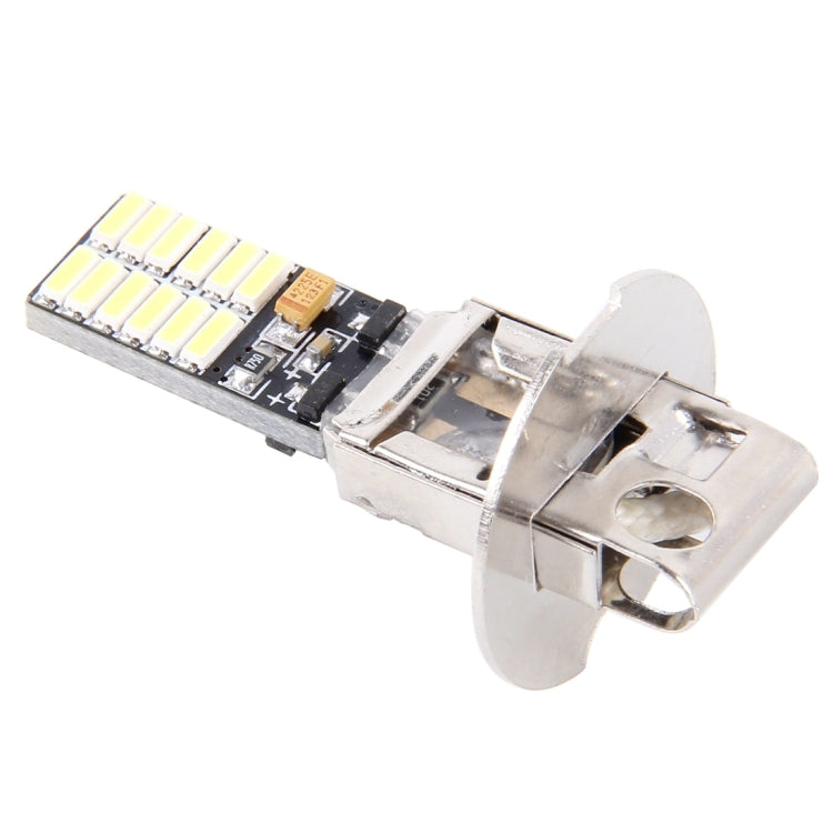 2 PCS H3 4.8W 720LM 6500K White Light 24 LED SMD 4014 Error-Free Canbus Car Clearance Lights Lamp, DC 12V - Clearance Lights by buy2fix | Online Shopping UK | buy2fix