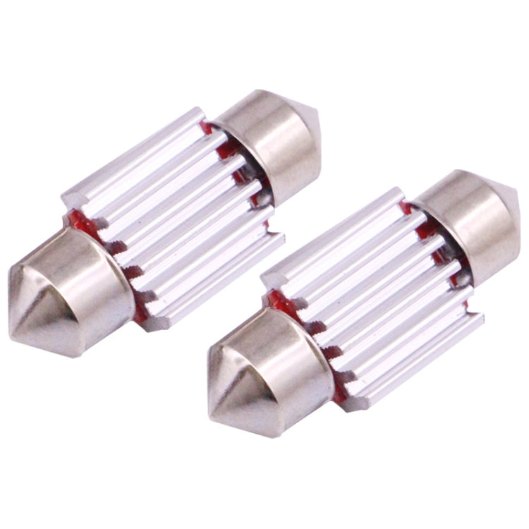 2 PCS 31mm 2.5W 180LM White Light 6 LED SMD 2835 CANBUS License Plate Reading Lights Car Light Bulb - Dome Lights by buy2fix | Online Shopping UK | buy2fix