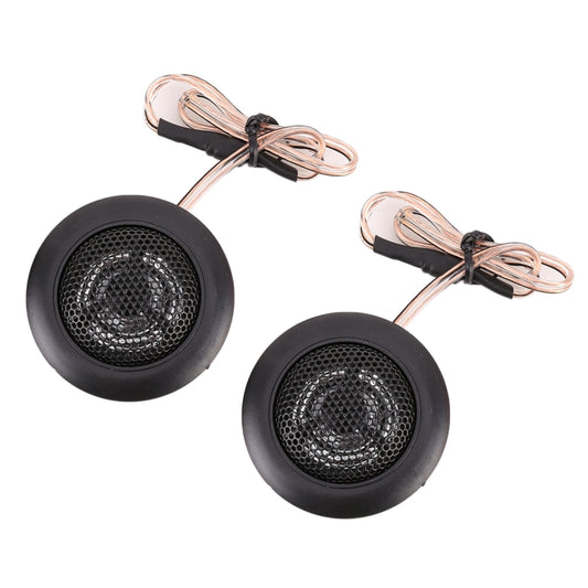 2 PCS 500W High Efficiency Mini Dome Tweeter Speakers for Car Audio System(Black) by buy2fix