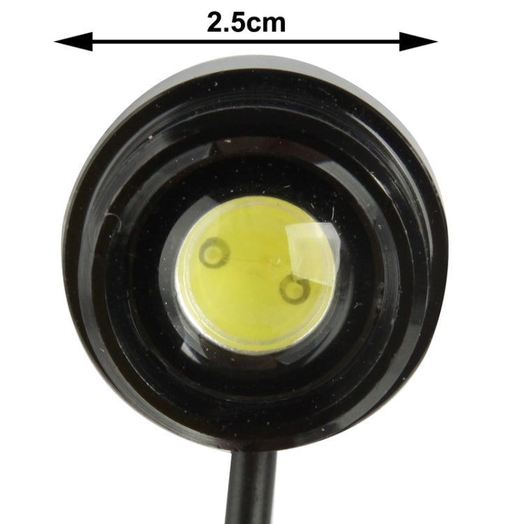 2x 1.5W Waterproof Eagle Eye Light White LED Light for Vehicles, Cable Length: 65cm - Eagle Eye Lamps by buy2fix | Online Shopping UK | buy2fix
