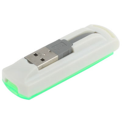 USB 2.0 Multi Card Reader, Support SD/MMC, MS, TF, M2 Card (Light Green) - by buy2fix | Online Shopping UK | buy2fix