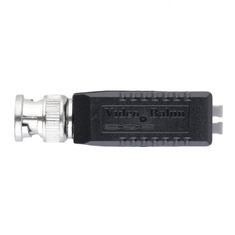 2 PCS CCTV Twisted BNC Single Channel Passive Video Balun Transceiver(Black) by buy2fix