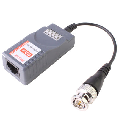 2 PCS Passive Video Balun with Power Video / Data(Grey) - Video Balun by buy2fix | Online Shopping UK | buy2fix