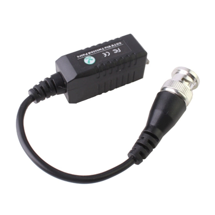 CCTV Via Twisted Pairs Passive UTP Video Transceiver(Black) - Video Balun by buy2fix | Online Shopping UK | buy2fix