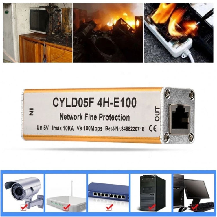 Network Surge Arrester Surge Protection Device (CYL D05F4H-E100) by buy2fix
