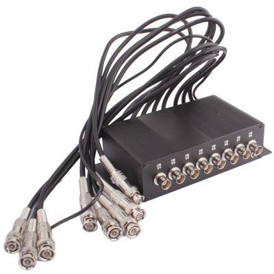 8 Channel CCTV BNC Surge Arrester Surge Protector Device (CoaxJK/ V8)(Black) - Video Balun by buy2fix | Online Shopping UK | buy2fix