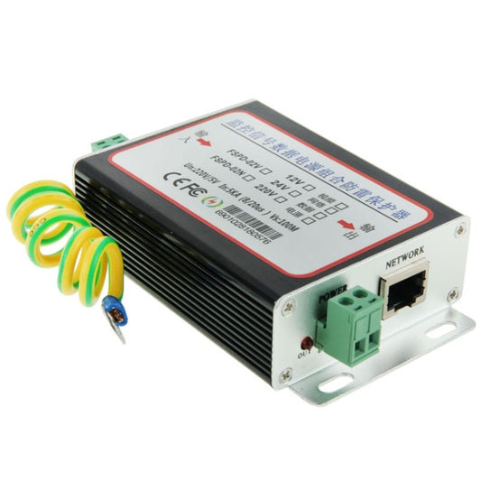 FSPD-02 2 in 1 CCTV Video Monitor Surge Protection Arrester(Black) by buy2fix