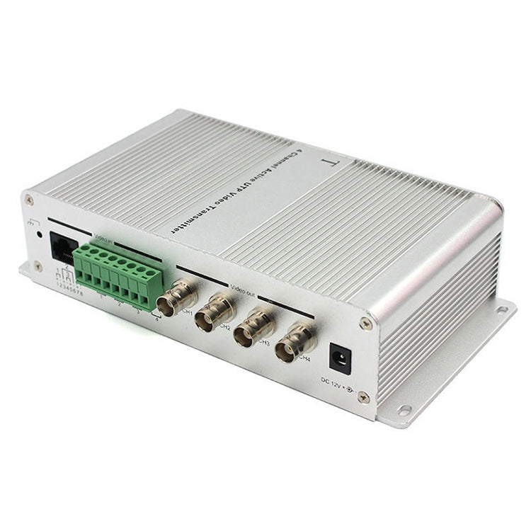 4 Channel Active UTP Video Transmitter(Silver) - Video Balun by buy2fix | Online Shopping UK | buy2fix