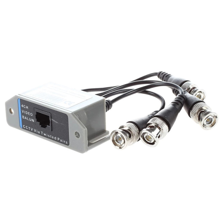 4 Channel Video ( BNC ) to UTP ( RJ45 ) Video Balun - Video Balun by buy2fix | Online Shopping UK | buy2fix
