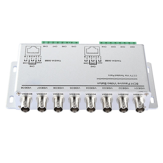 8 Channel Passive UTP Video Balun(Silver) by buy2fix