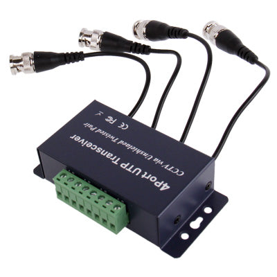 4 CH UTP Passive Balun Transceivers - Video Balun by buy2fix | Online Shopping UK | buy2fix