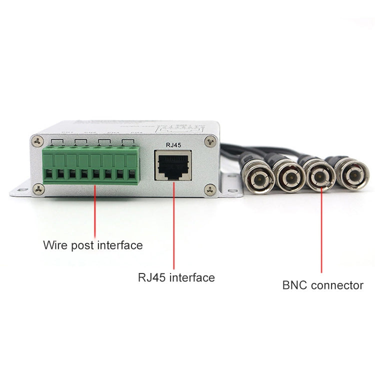 4 CH UTP Passive Video Balun , CCTV Via Twisted Pairs - Video Balun by buy2fix | Online Shopping UK | buy2fix