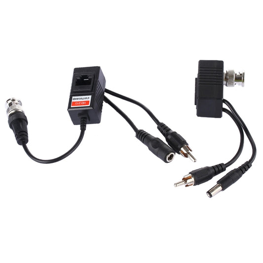 2 PCS HD 213B-C Coaxial CVI/TVI/AHD Video Audio Power Balun Transceiver by buy2fix