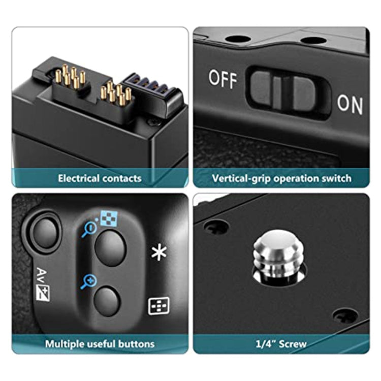 Battery Grip for Canon EOS 550D with Two Battery Holder by buy2fix