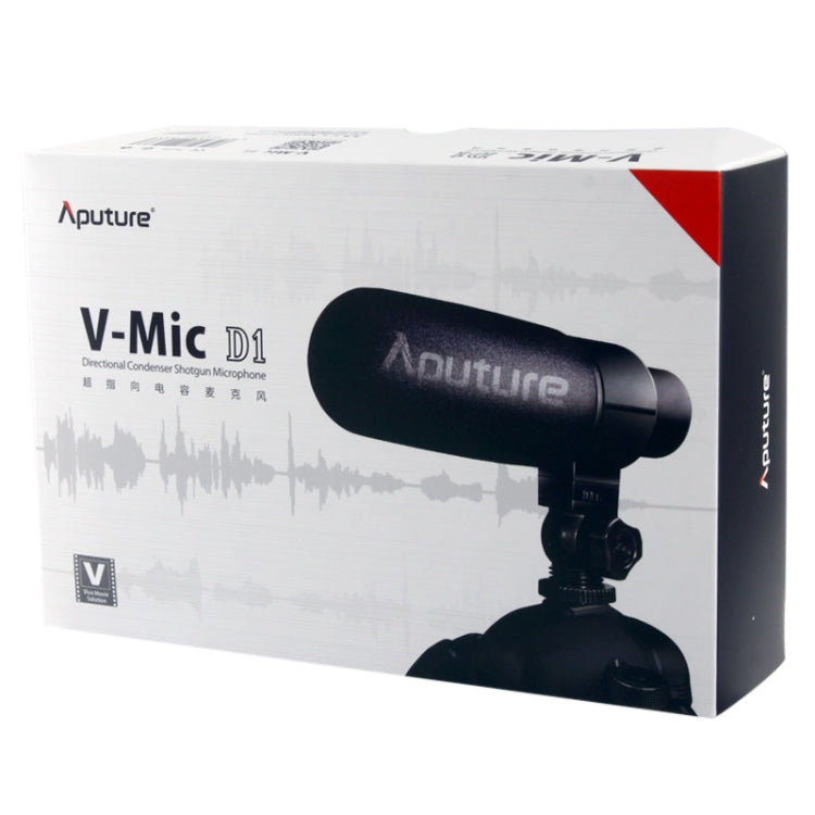 Aputure V-MIC D1 Directional Condenser Shotgun Microphone, Support 360 Degree Pan / 180 Degree Tilt by Aputure
