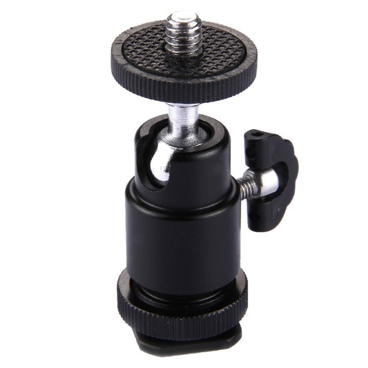 Aluminum Alloy Hot Shoe Tripod Heads, 1/4 inch Male Screw Adapter by buy2fix
