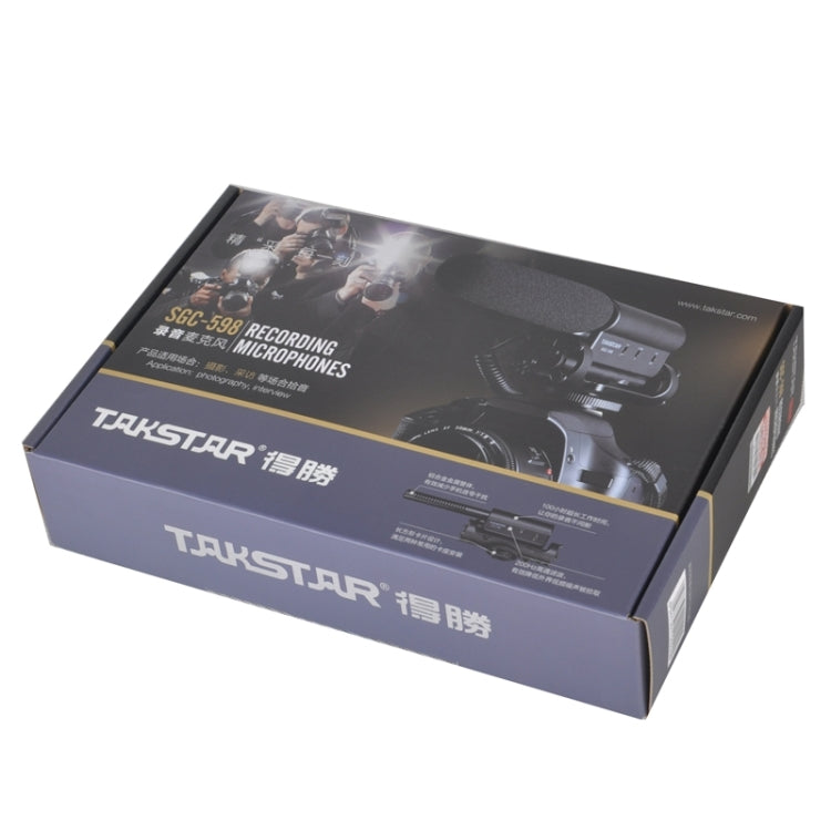 TAKSTAR SGC-598 Professional Photography Interview Dedicated Microphone for DSLR & DV Camcorder - Camera Microphone by buy2fix | Online Shopping UK | buy2fix