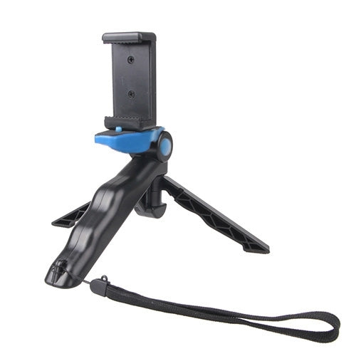 Portable Hand Grip / Mini Tripod Stand Steadicam Curve with Straight Clip for GoPro HERO 4 / 3 / 3+ / SJ4000 / SJ5000 / SJ6000 Sports DV / Digital Camera / iPhone , Galaxy and other Mobile Phone(Blue) by buy2fix